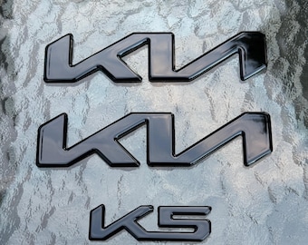 K5 Emblem Blackout Overlay Set - Blank Svart (för: 2023+)