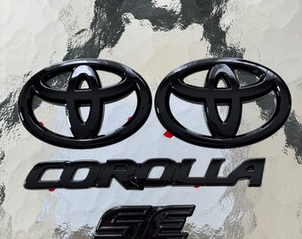 thumbnail image 2 of Genuine Toyota Gloss Black Out Overlay Emblem Kit For 2020-2024 Corolla LE - PT948-02200-02 2 of 6
