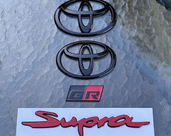 Toyota Supra Complete Emblem Blackout Badge Set - MK5 (2020+)