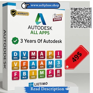 Licence d'accès complet Autodesk de 3 ans - 43 outils logiciels premium (mondial)