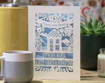 Personalised Papercut New Home Card, Laser Cut Home Sweet Home House Card, Personalised Paper Cut Moving Card, sku_newnewhome