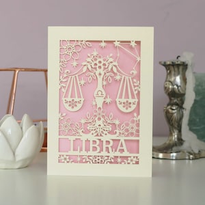 Carte d'anniversaire Balance Papercut