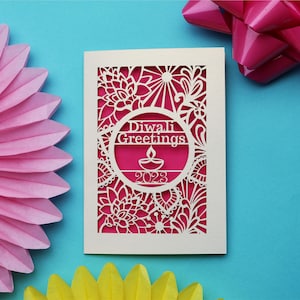 Papercut Diwali Greetings Card, Diwali, Festival, Happy Diwali
