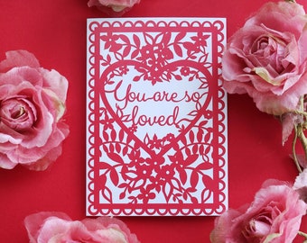 You Are So Loved Printed Card A6, sku_wp123