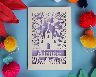 Personalised Papercut Princess Castle Birthday Card, sku_princess_castle_updated