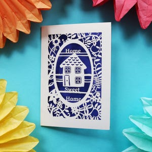 Cartes découpées au laser New Home, cartes découpées au laser Home Sweet Home