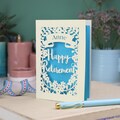 Personalised Papercut Retirement Card | Laser Cut