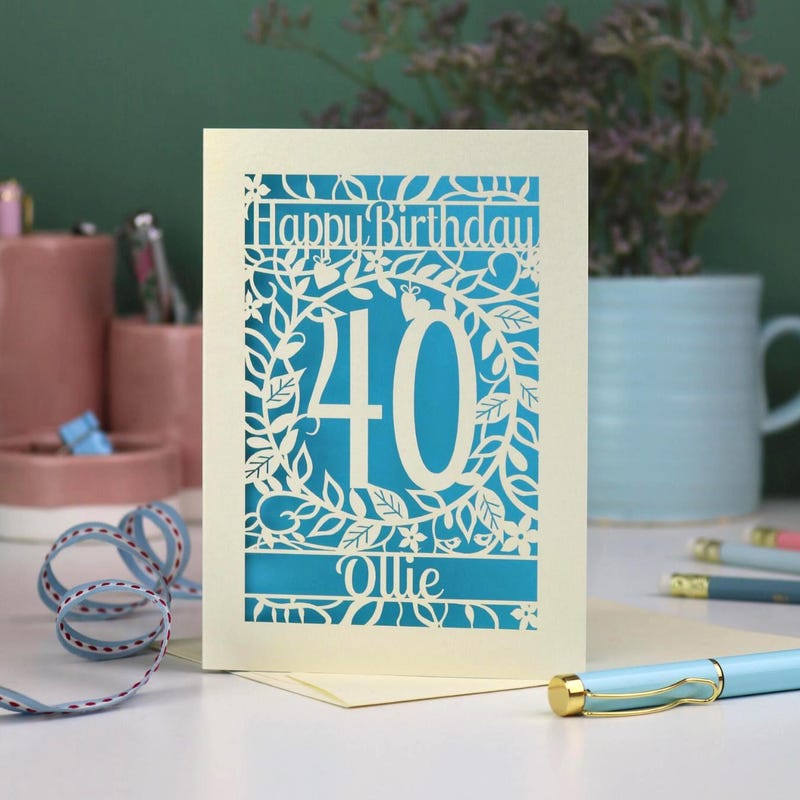 Son Large 40th Birthday Card - Etsy UK