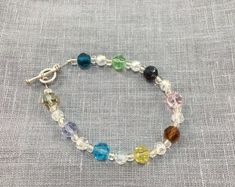 Multi Color Crystal Bracelet