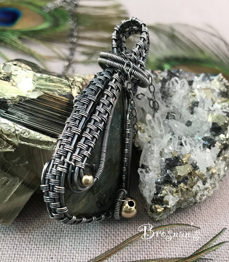 Cabochon Labradorite Naturelle 1,30 Carats - Pierre Brute Non Traitée, Bleu Iridescent - Neuf Sans Emballage