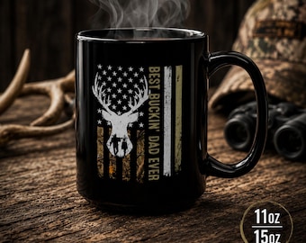 Best Buckin' Dad Coffee Mug | Deer Hunter Gift for Father's Day