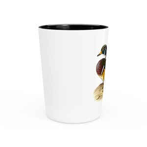 Vaso de chupito de pato de madera Drake / Arte vintage de aves acuáticas imagen 4