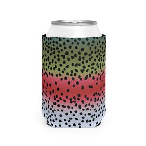 Kylare för burk med regnbågsskinnmönster | Neoprenhylsa för flugfiske