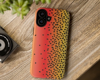 Cutthroat Trout Skin Pattern Phone Case | iPhone 16 and iPhone 17 Case