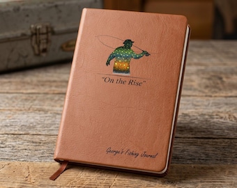 Brook Trout Fishing Journal | "On The Rise" Personalized Catch Log