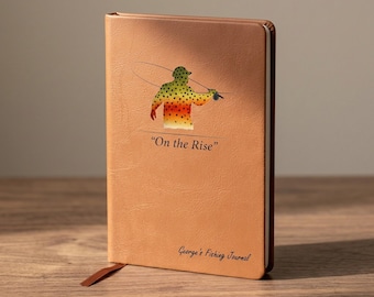 Cutthroat Trout Fishing Journal | "On The Rise" Personalized Catch Log