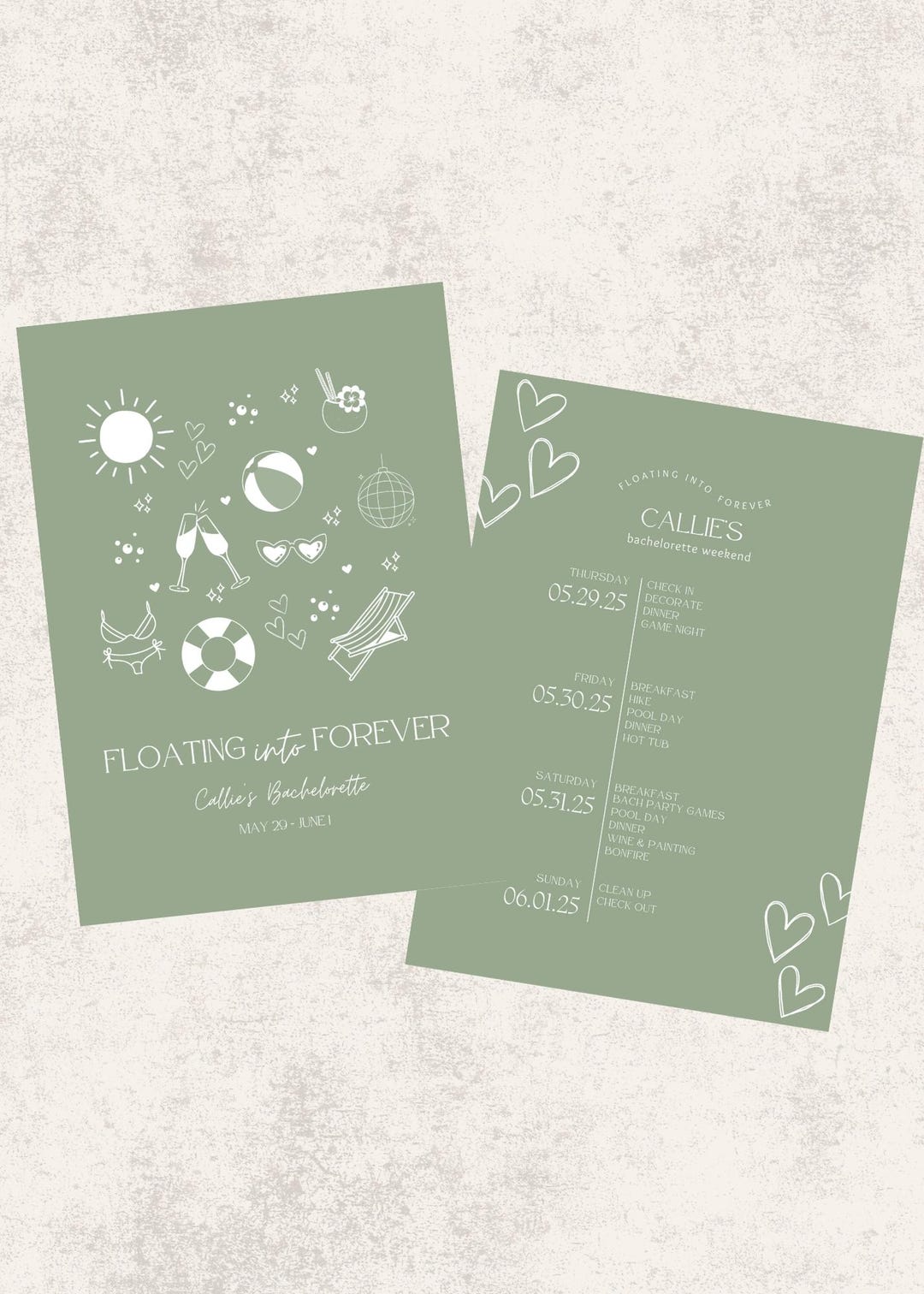 Floating Invite Floating Into Forever Bachelorette Party Invite | Pool Party Theme ...