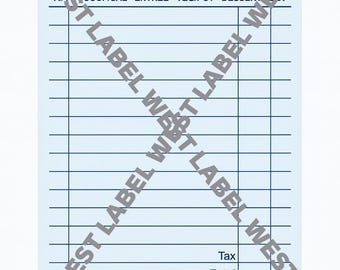 BLUE Guest Check (Blank)