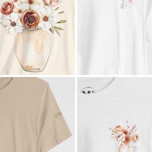 Adult Personalized Everyday Tees .Subtle Whimsical Color Palette, Unisex Jersey Short Sleeve Tees,Casual Shirt,Lightweight Tees . image 4