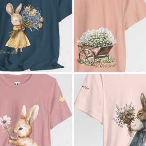 Adult Personalized Everyday Tees .Subtle Whimsical Color Palette, Unisex Jersey Short Sleeve Tees,Casual Shirt,Lightweight Tees . image 8