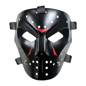 Hockey Mask jason vintage Casey J. black matte,   Exclusive Handmade Horror Collectible halloween replica