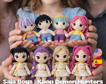 Kpop Amigurumi Häkelanleitung Bündel PDF | Saja Jungen Puppen, Handgemachtes Spielzeug Muster