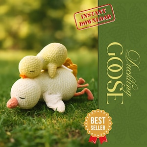 Duck Crochet Pattern PDF | Amigurumi Plush Duck Tutorial | Easy Beginner Animal Pattern | Kawaii Chenille Yarn Duckling