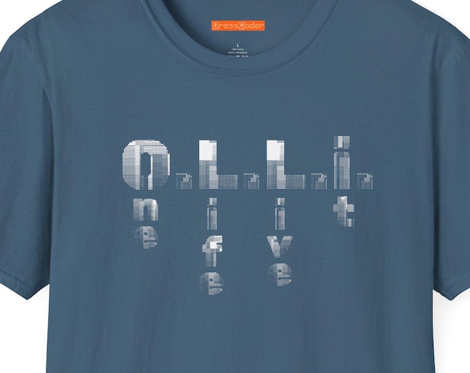 Bold Letters One Life Live It Unisex Softstyle T-Shirt, Graphic Design Tee, Inspirational Shirt, Motivational Top, Gift for Him or Her