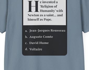 Trivia Tees - Philosofacts - Auguste Comte
