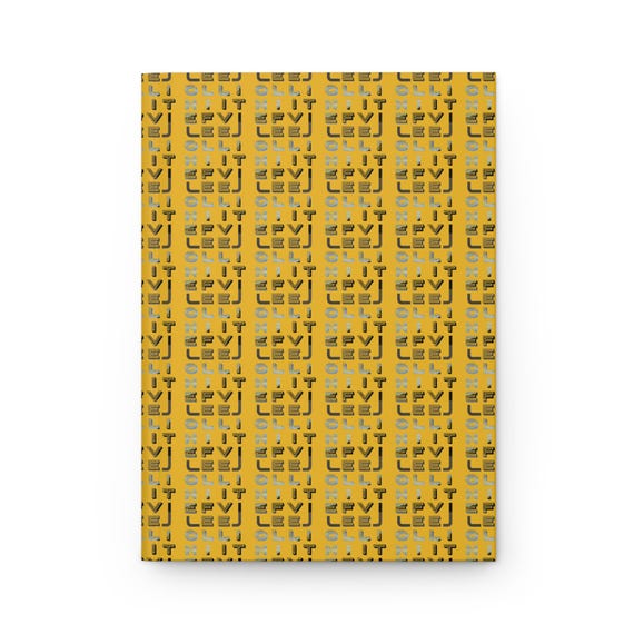 Matte Hardcover Journal, Motivational One Life Live It Pattern, Gift for Writers, Bullet Journal for Travelers, Daily School Life