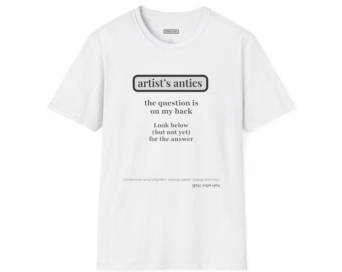 Salvador Dali Trivia T-Shirt: Unisex Softstyle Tee for Art Lovers, History Geeks & Painter Enthusiasts