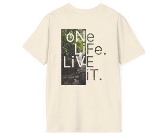 Costa Rica Waterfall Graphic Tee – One Life Live It, Nature Shirt