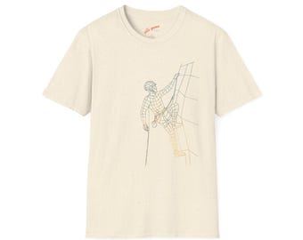 OLLI Rock Climbing Shirt | Bold Wireframe Graphic Tee for Outdoor Adventurers and Vertical Dreamers