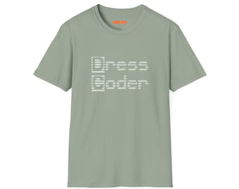 Stress Level ASCII Tee, Programmer Humor Softstyle T-Shirt, Stylish Geek Nerd Gift, Stylish Casual Tech Developer Top