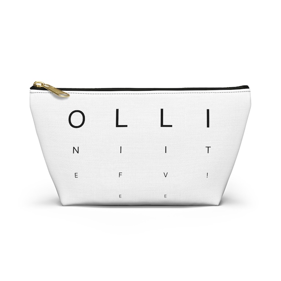 Traveler's Essential Accessory Pouch, Wanderlust Gift Bag, T-bottom Toiletry Organizer, Minimalist Travel Case, 'One Life Live It' Cosmetics