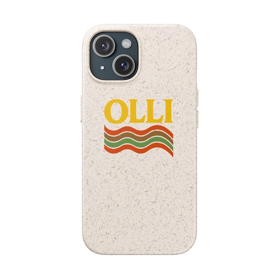 Phone Cases, OLLI One Life Live It Design, Eco-Friendly Biodegradable Cover, Sustainable Accessories, Protective Case, Unique Gift