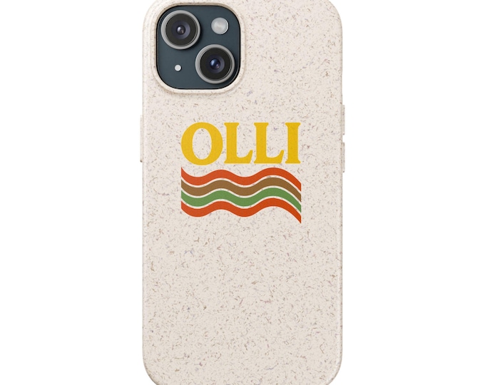 Phone Cases, OLLI One Life Live It Design, Eco-Friendly Biodegradable Cover, Sustainable Accessories, Protective Case, Unique Gift