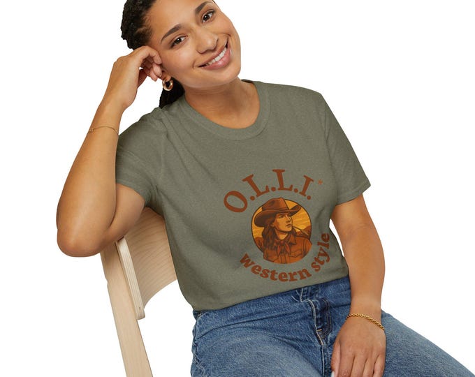 Western Style Cowgirl One Life Live It Unisex Softstyle T-Shirt - Fall Colors, Homestead Vibe, Cowboy Hat, Gift for Western Enthusiasts,