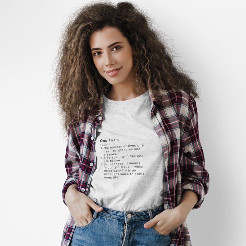 One Definition Shirt – Typewriter Font, Minimalist Tee - Etsy UK