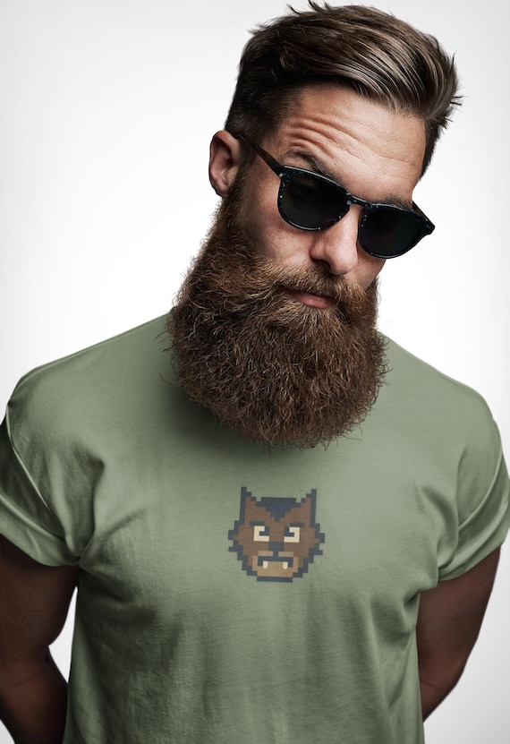 Pixel Art Halloween Werewolf Unisex T-Shirt, Retro Gamer Shirt, Gift for Gamers, Casual Wear, Unique Graphic Tee