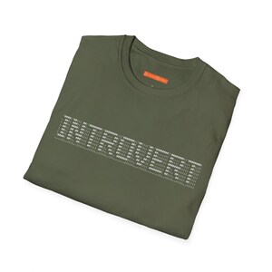 T-shirt med kodare och introvert ASCII, nördig programmerare humor