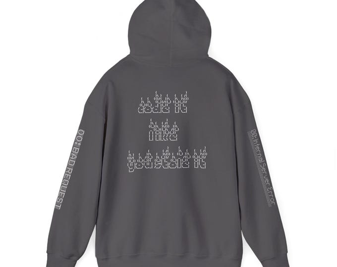 DressCoder ASCII Hoodie For Coders, Developers, and Tech Geeks, Programmer Humor, HTTP Status Shirt, Sysadmin Gift, Dev Wear
