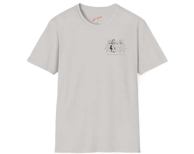 Personalisable Pub Crawl T-Shirt, Halloween Party Shirt, Custom Name Tee, Spooky Font, Unisex Tee, Halloween Outfit