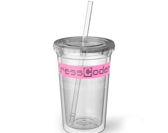 Coder Acrylic Cup, Teapot Logo, Programmer Gift