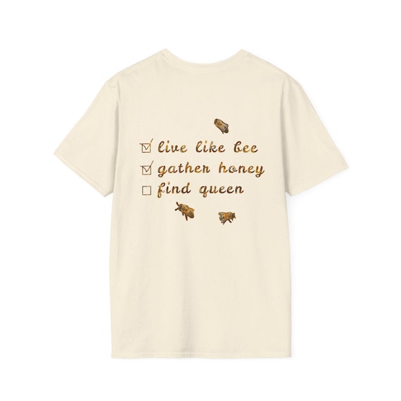 Bee Themed Shirt - Vibrant Pollinator Design with Honeycomb & Bees | Nature-Inspired Graphic Tee for Gardeners and Eco Lovers