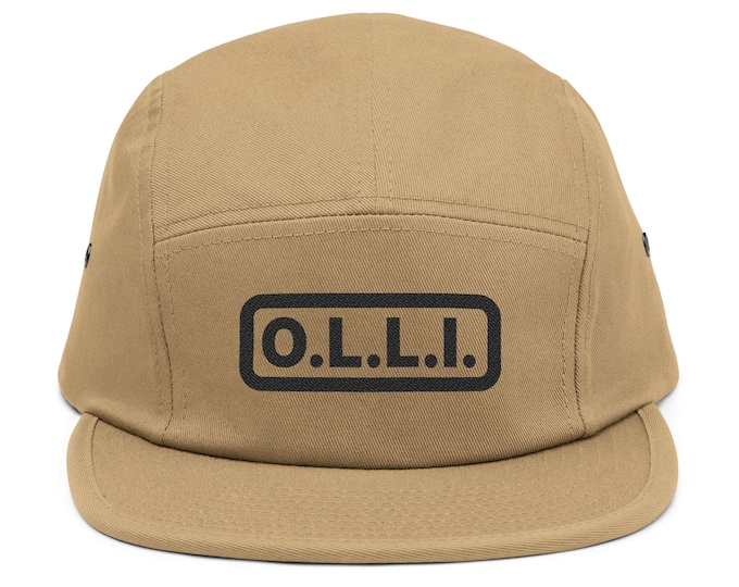 Stylish Embroidered 5 Panel Cap - One Life. Live It. Motivational Hat, Casual Wear, Gift for Men and Women, Trendy Accessory