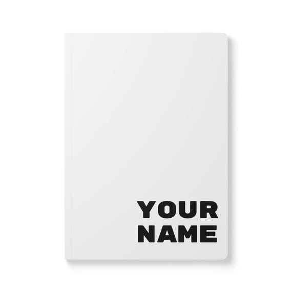 Personalized Softcover Journal - One Life Live it Design, Custom Name, Motivational Texts, Diary, Notebook, Planner, Inspirational Gift
