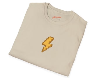 8 Bit Lightning Bolt Retro Computer Art T-Shirt