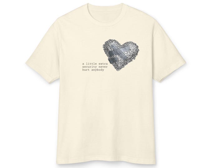 Tinfoil Heart Protector Tee | Funny Valentine Tinfoil Hat Twist