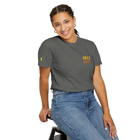 Vintage 70s Olli Embroidered Graphic Tee - One Life Live It Unisex Retro Boho Inspirational T-Shirt